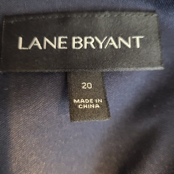 Lane Bryant Navy Floral Paisley Square Neck Blouse NWOT Size 20 - Picture 6 of 8